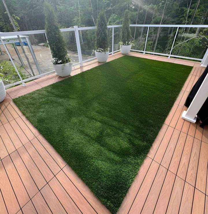 pelouse artificielle pour terrasse Montréal