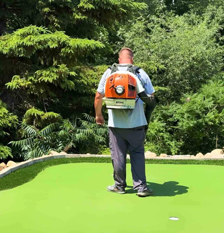 Gazon synthétique green de golf Montréal